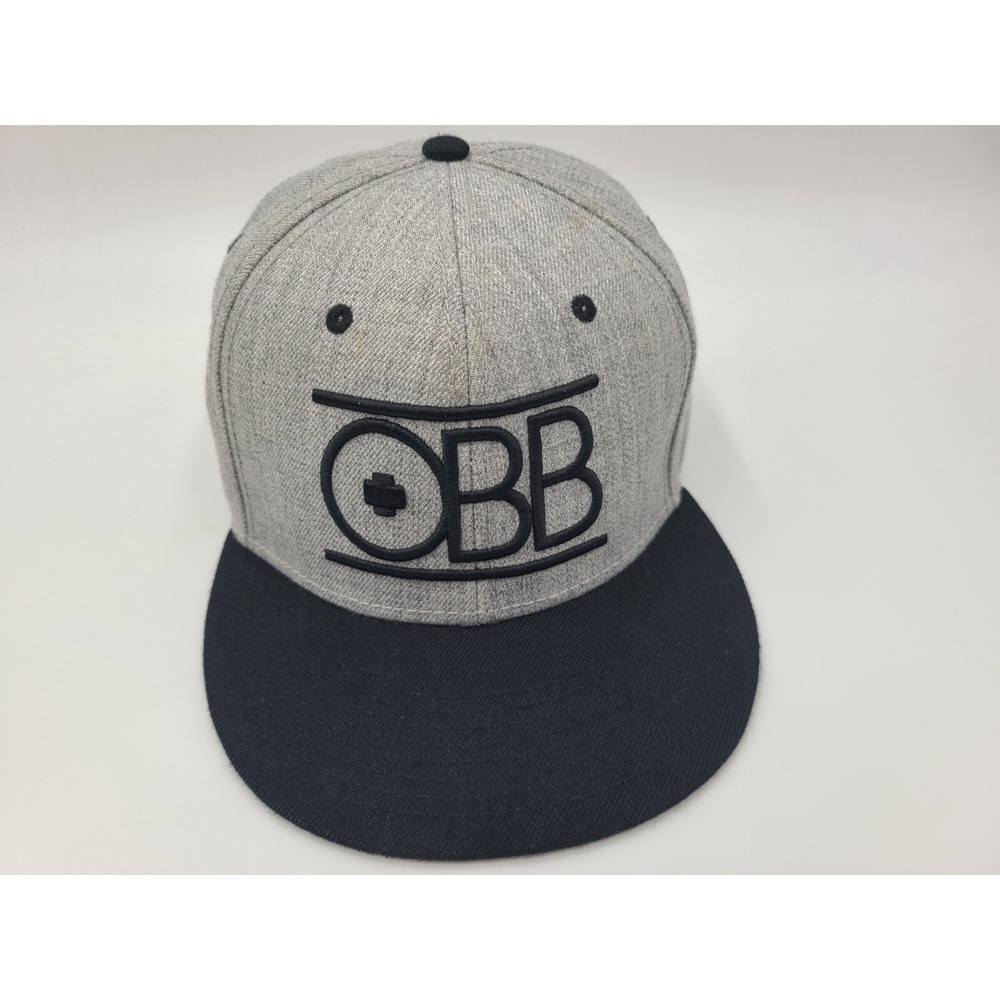 OBB Clothing Apparel Brand Snapback Hat Cap Skate Skateboard Casual Gray Black